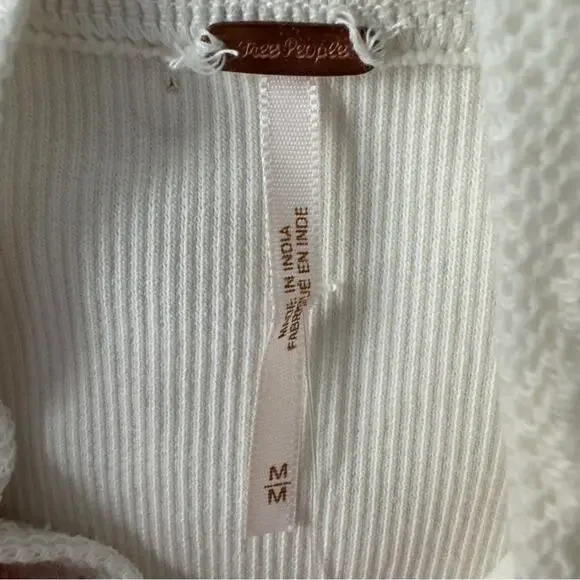 Free People Have My Heart Tank Corset Top Cropped White Lace Button-Up Crop NWT - Picture 8 of 16